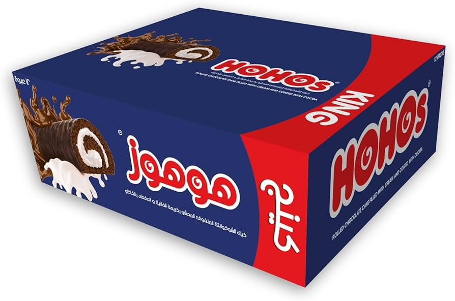Hohos Rolled Chocolate Cake Filled With Cream and Coated With Cocoa KING SIZE