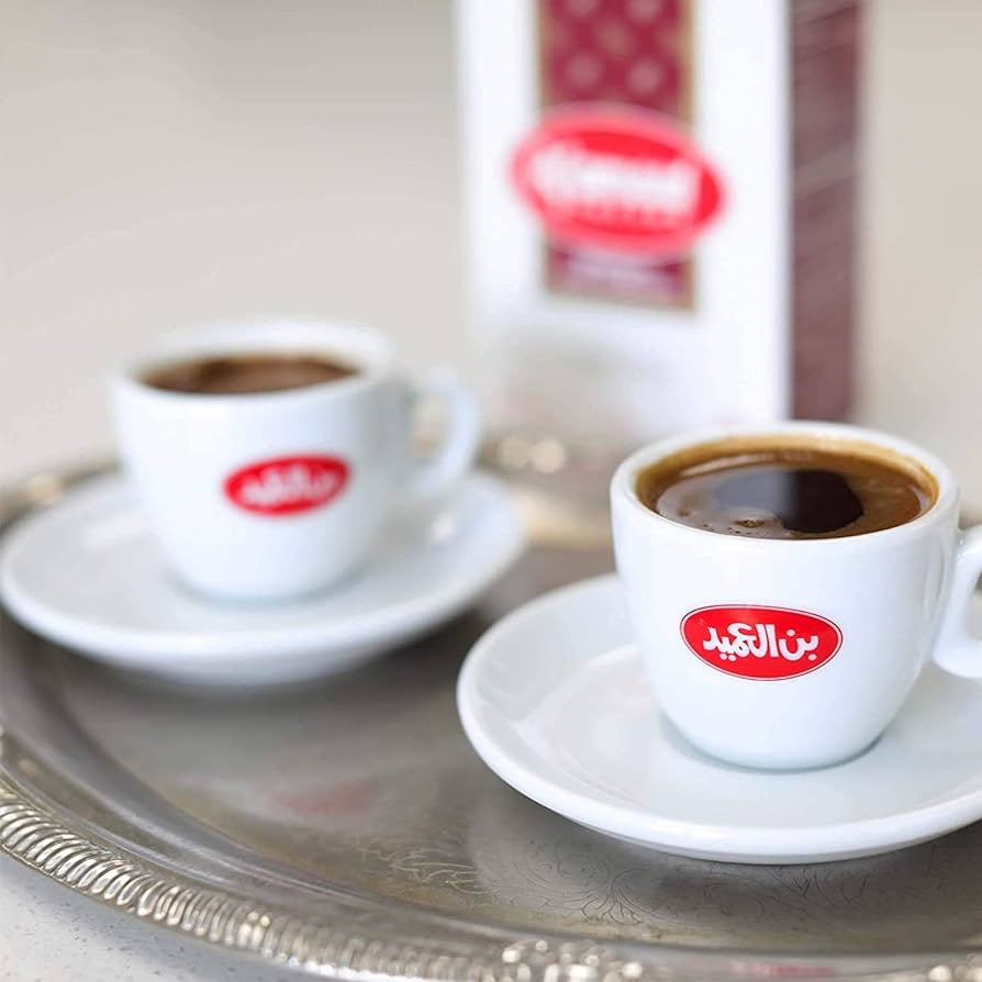 Al Ameed Gourmet Turkish Ground Coffee Light Roast with Cardamom