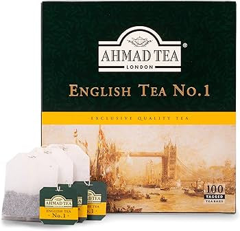 Ahmad Tea English Tea No.1
Tagged Teabags, 100 Count