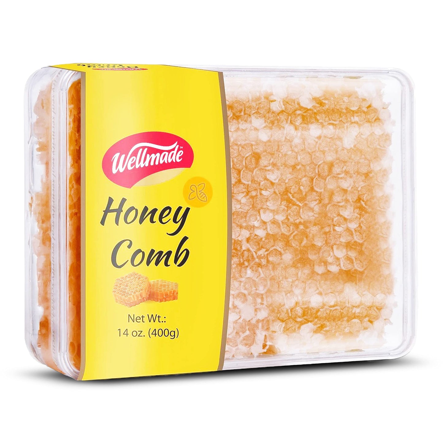 Wellmade Pure Raw Gourmet Honeycomb | Turkish Honey 400 Grams