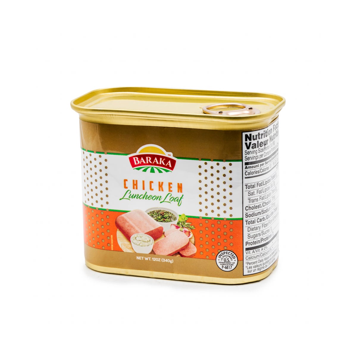 Baraka Chicken Luncheon Meat 12 oz