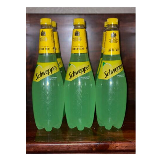 SCHWEPPES LEMON MINT 1 LITER BOTTLES!!!!!