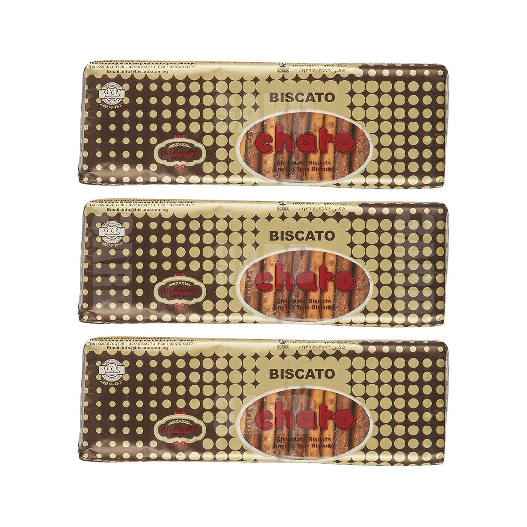 Chato Chocolate Biscuit 140g - Pack of 3