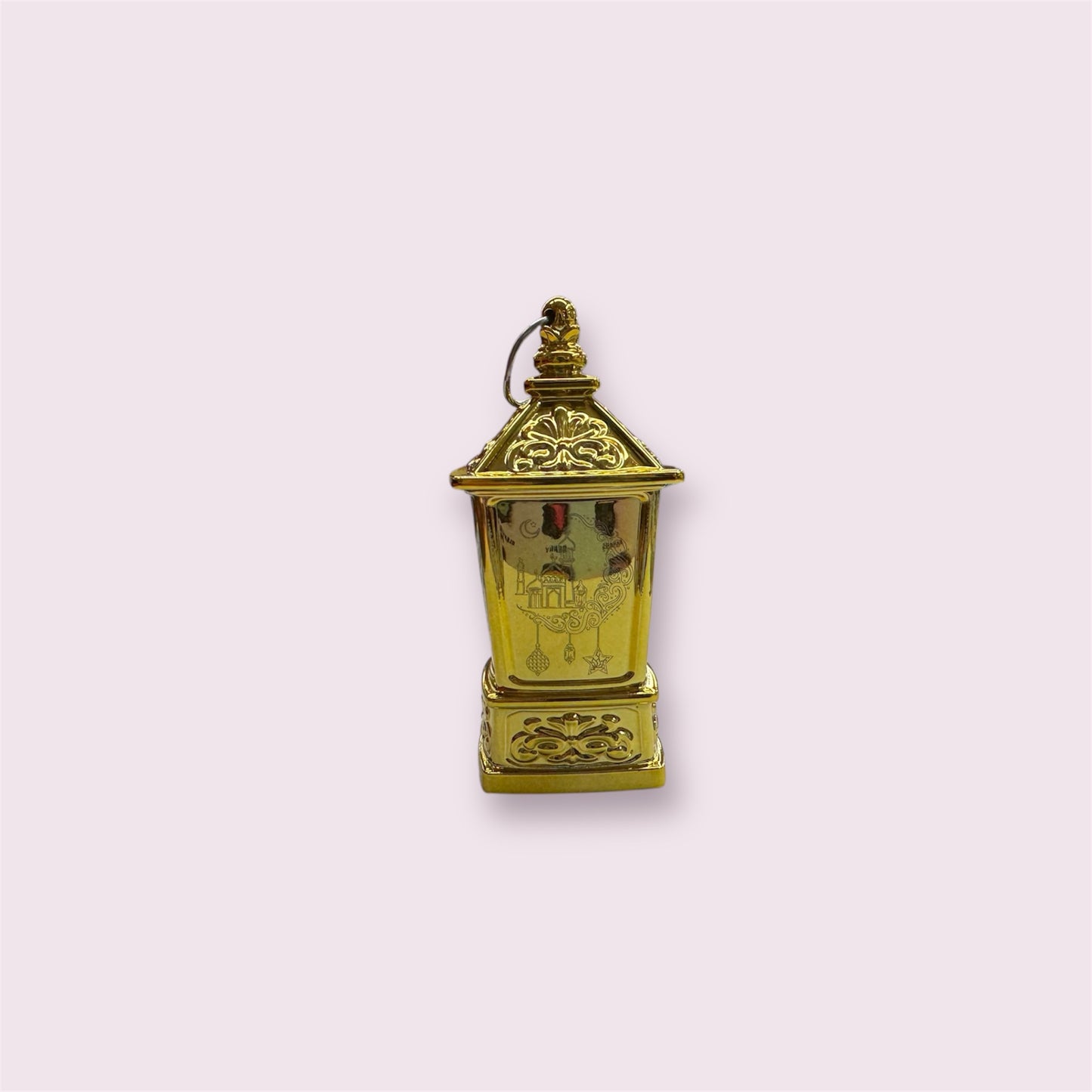 Ramadan Toy Lantern, Light Up Kids Fanous, Glossy Gold