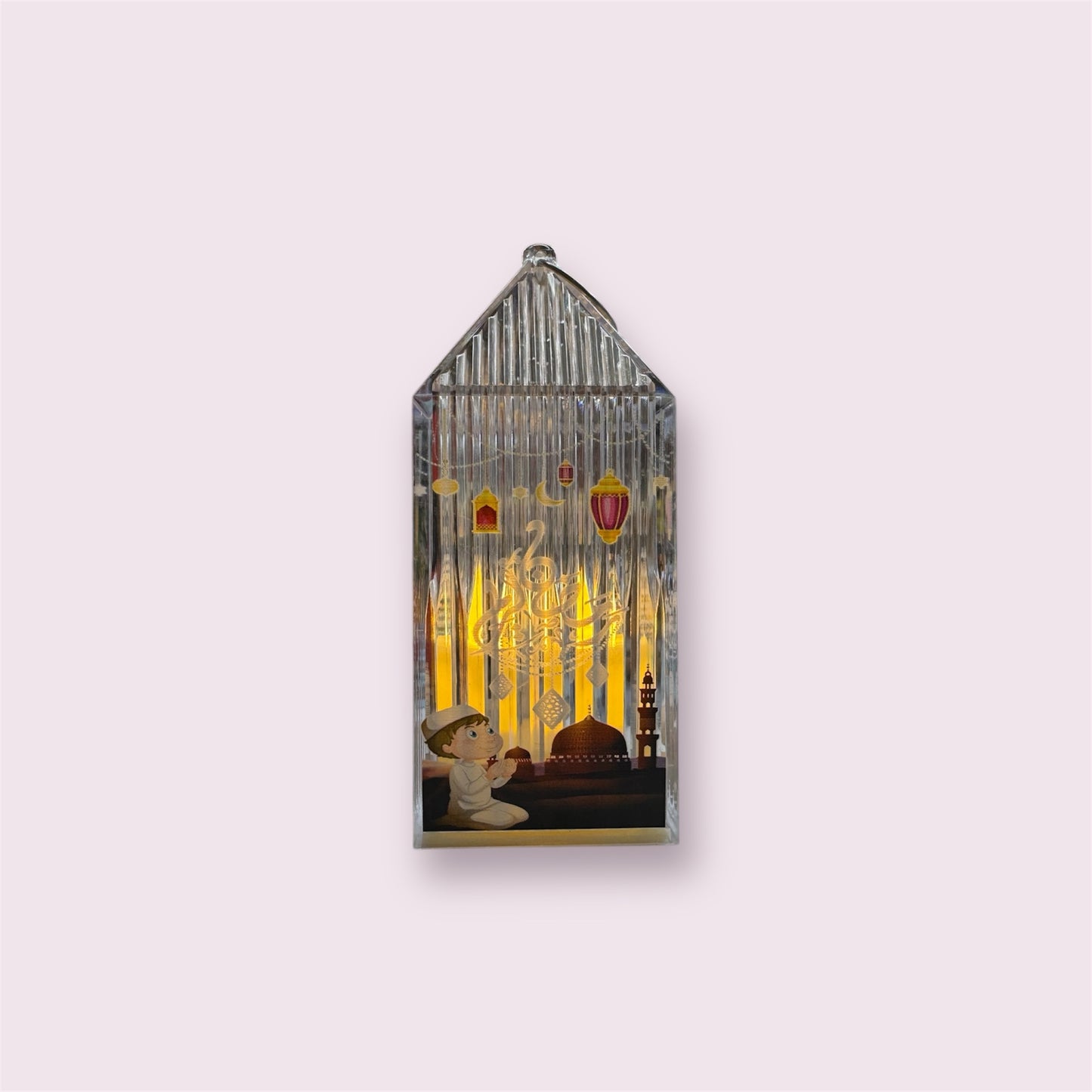 Ramadan Toy Lantern, Light Up Kids Fanous, Clear