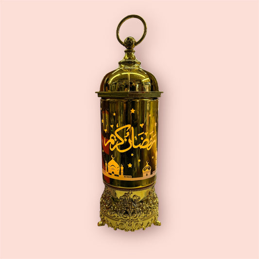 Golden Ramadan Kids Lantern, Light Up and Singing Fanous
