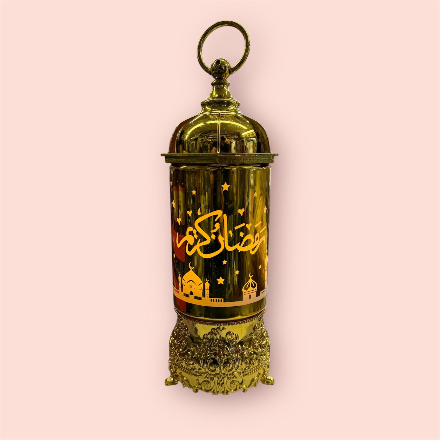 Golden Ramadan Kids Lantern, Light Up and Singing Fanous