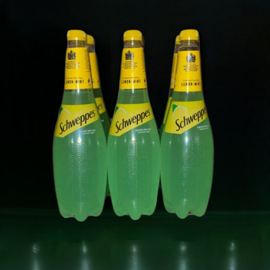 6PACK SCHWEPPES LEMON MINT 1 LITER BOTTLES!!!!!