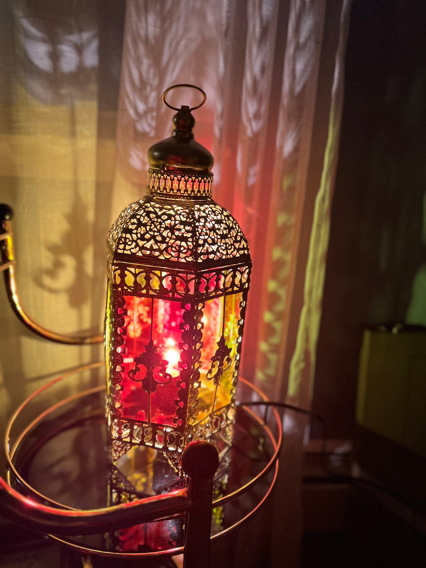 Lantern Ramadan colored glass