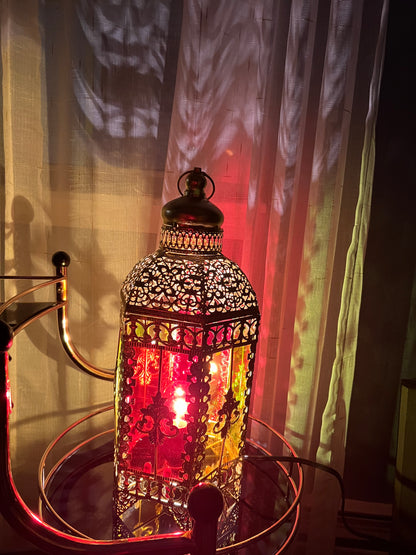 Lantern Ramadan colored glass