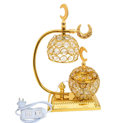 4 Different Colors Turkish Style Electric Lamp and Bakhoor Burner Set