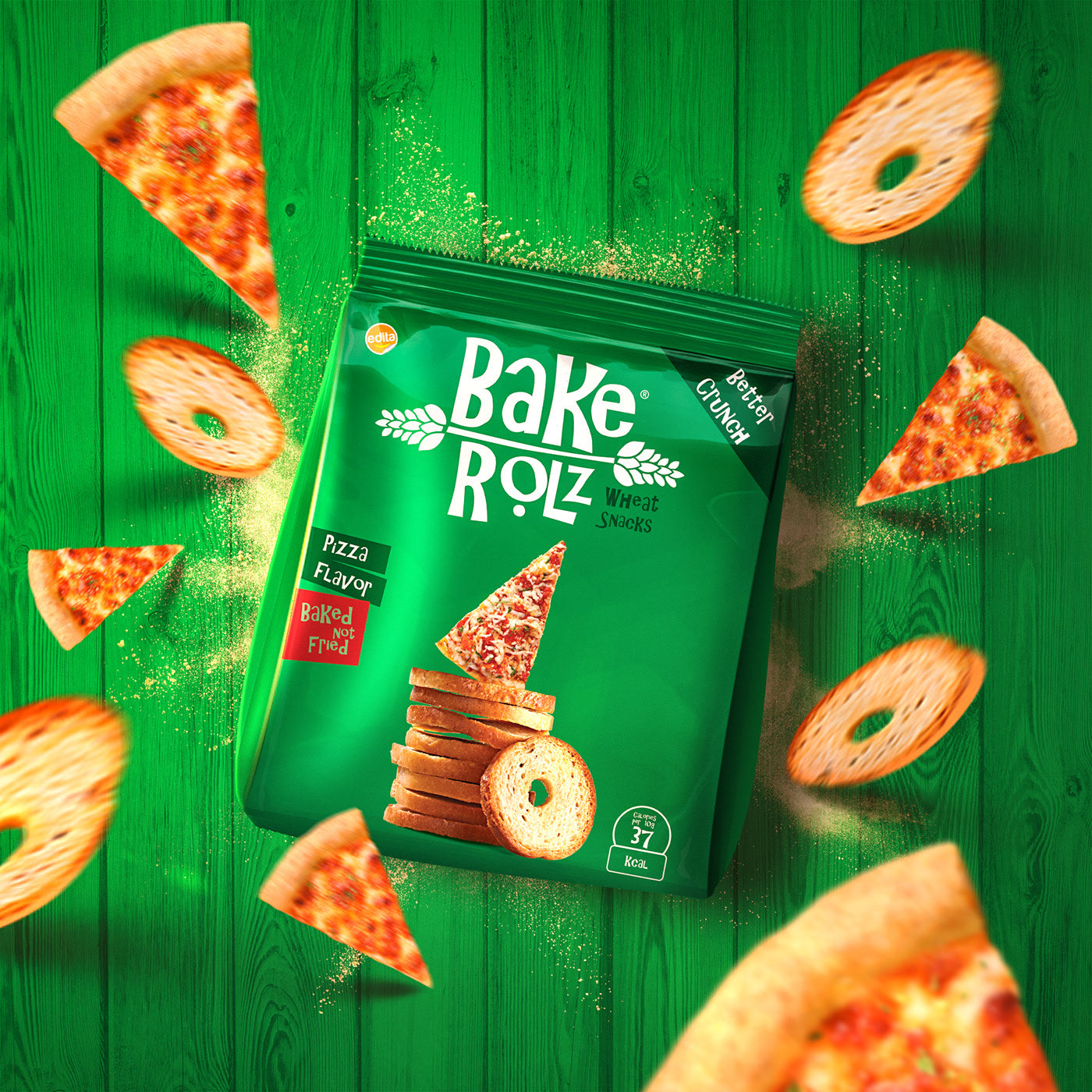 Bake Rolz Pizza Flavor