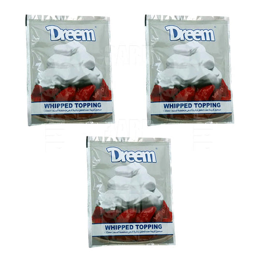 Dreem Vanilla Whipped Topping Powder 40gm - pack of 3