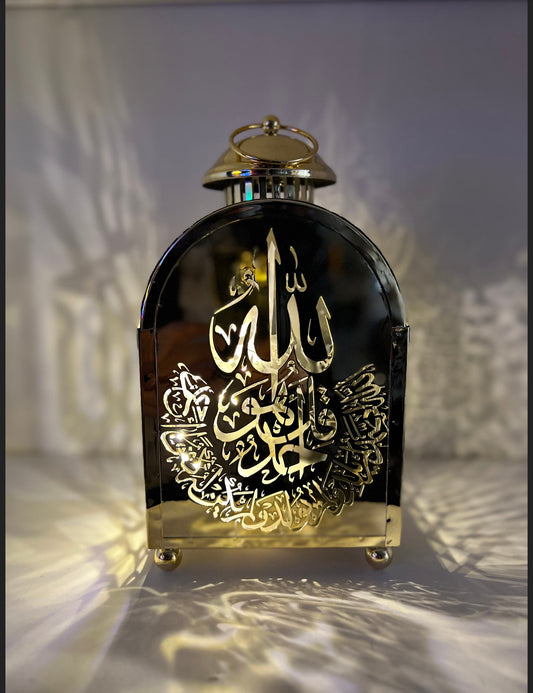 Lantern with Allah written on the front, Ramdan lantern, Ramadan gift. Eid gift, beautiful home decoration