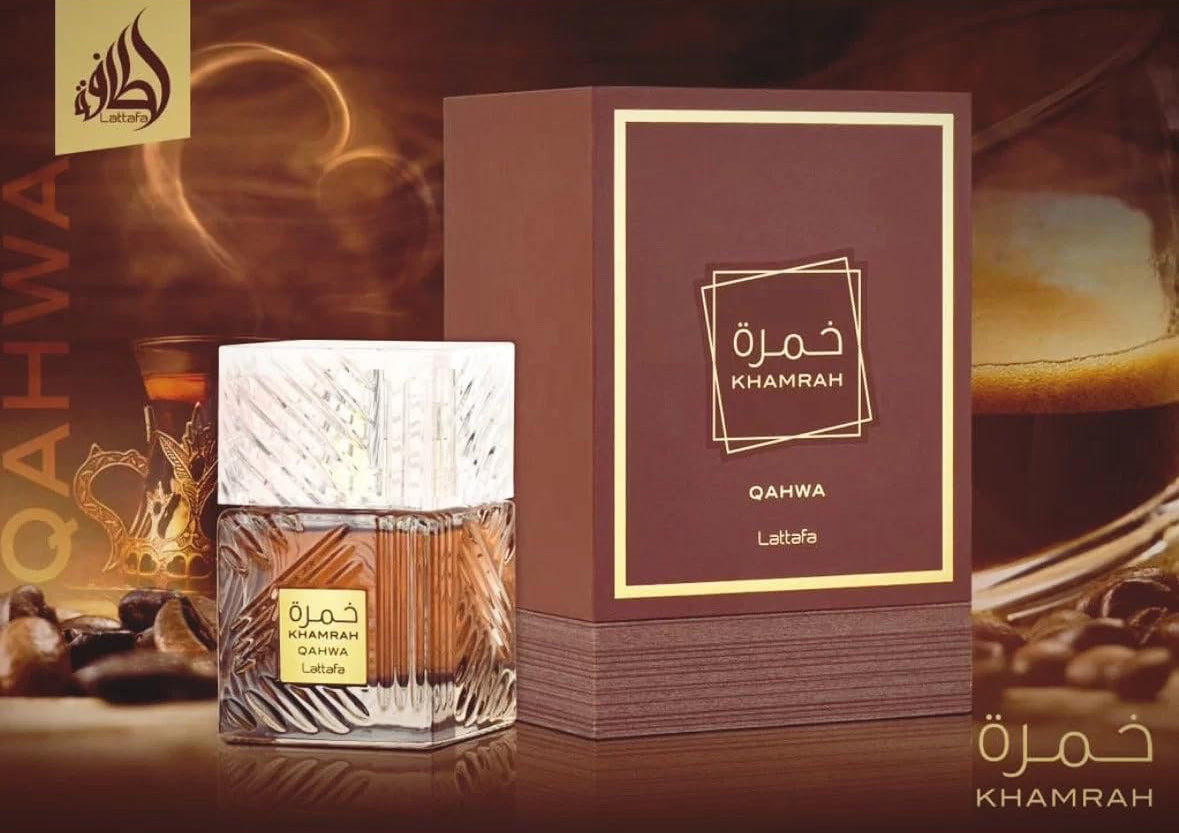 Lattafa Khamrah Qahwa for Unisex Eau de perfume Spray, 3.4 Ounce