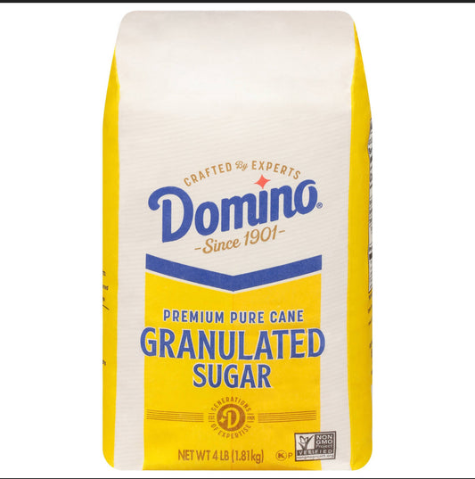 Domino Premium Pure Cane Granulated Sugar 4 Ib