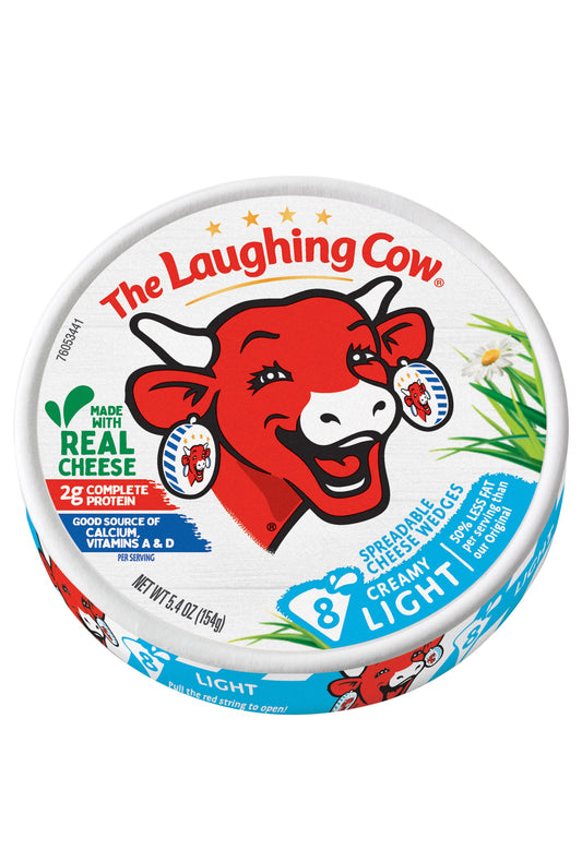 The Laughing Cow
Creamy Light
Spreadable Cheese
Wedges (8 ct)