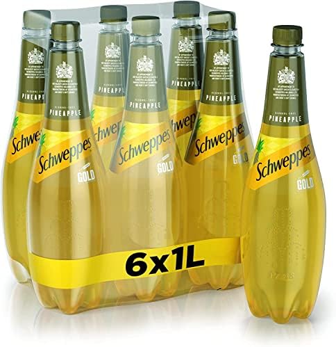 Schweppes Gold Pinapple Flavoured Soft Drink 1L
