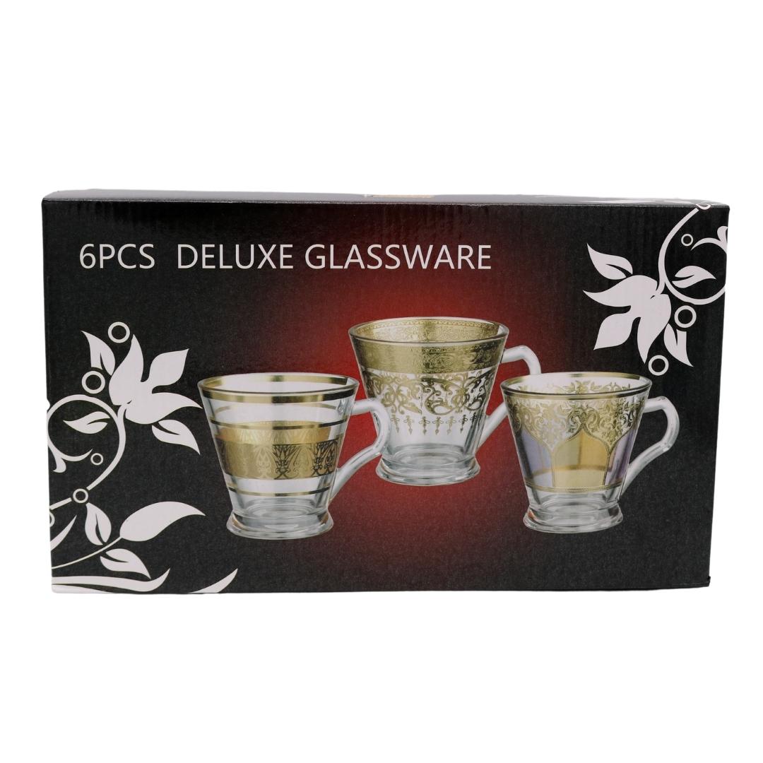 6 Pieces Deluxe Glassware(Random Designs)