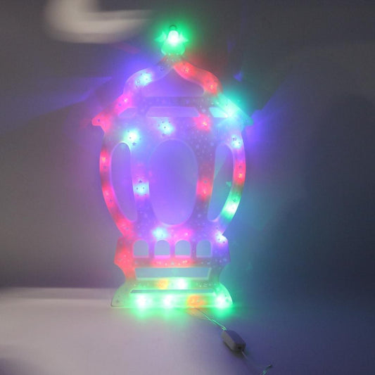 White Large 16” Lather Fanoos Hanging Décor