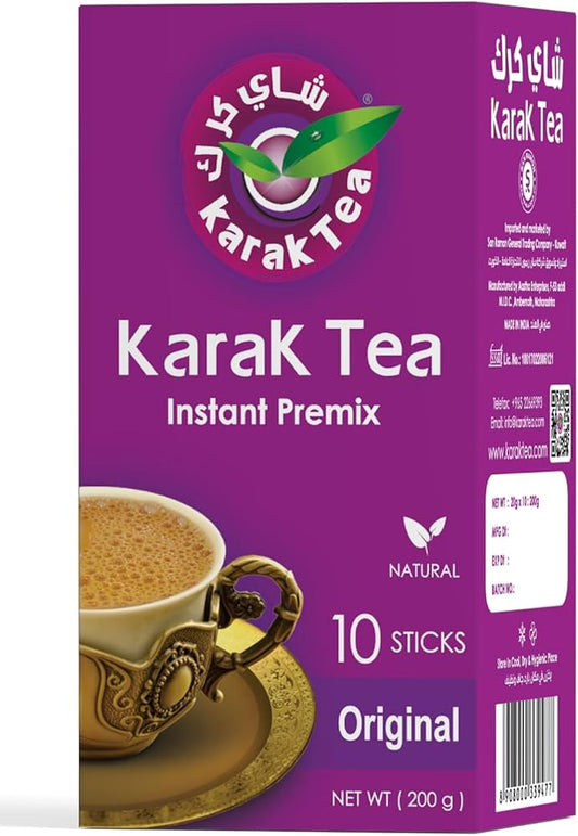 KARAK TEA Premix Powder SACHETS 200 G (Original) each packet 10 sachets