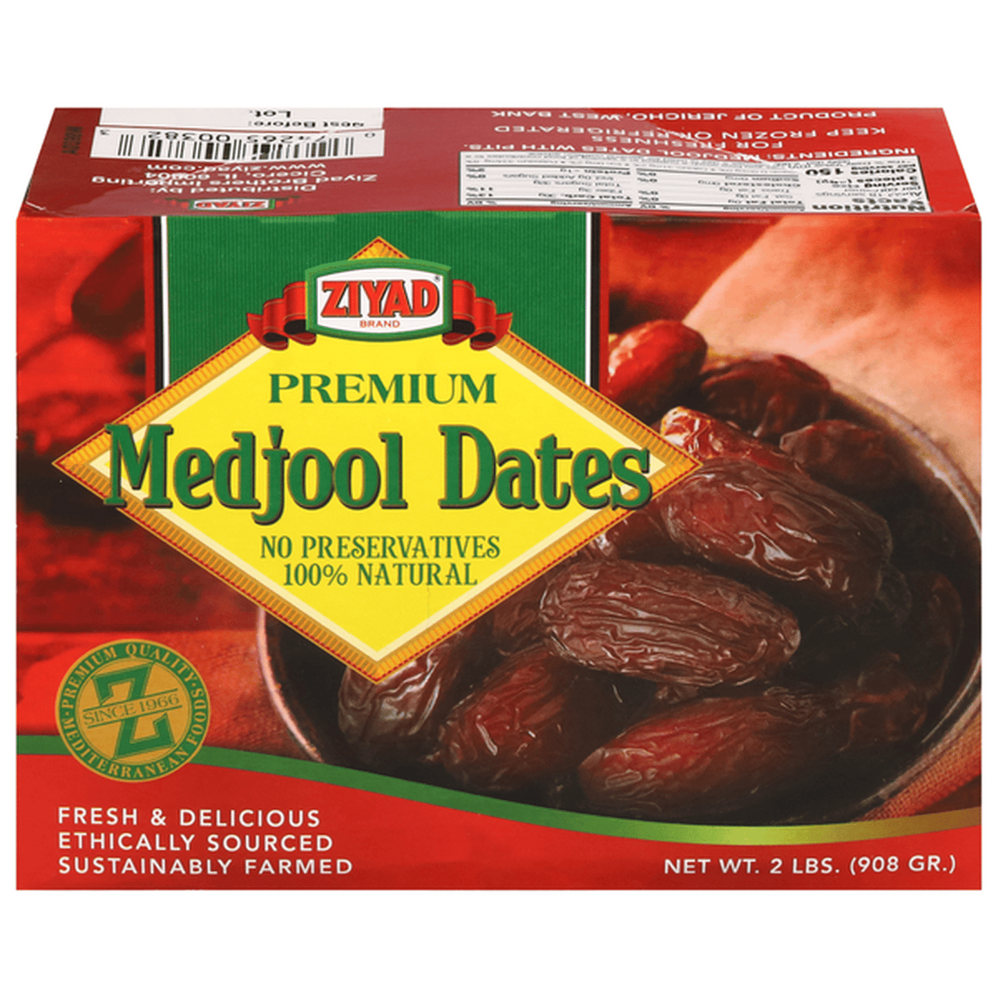 Ziyad premium medjool dates 2 pounds