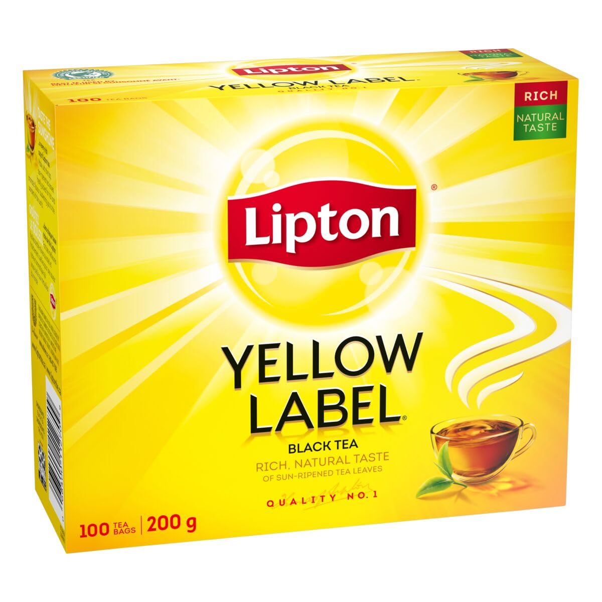 Lipton Yellow Label Tea Leaves, 100 Tea Bags