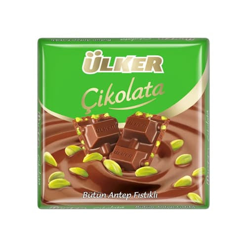 Ulker Milk Chocolate Bar with Pistachio 65g