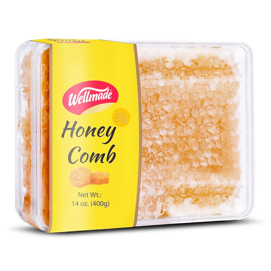 Wellmade Pure Raw Gourmet Honeycomb | Turkish Honey 400 Grams