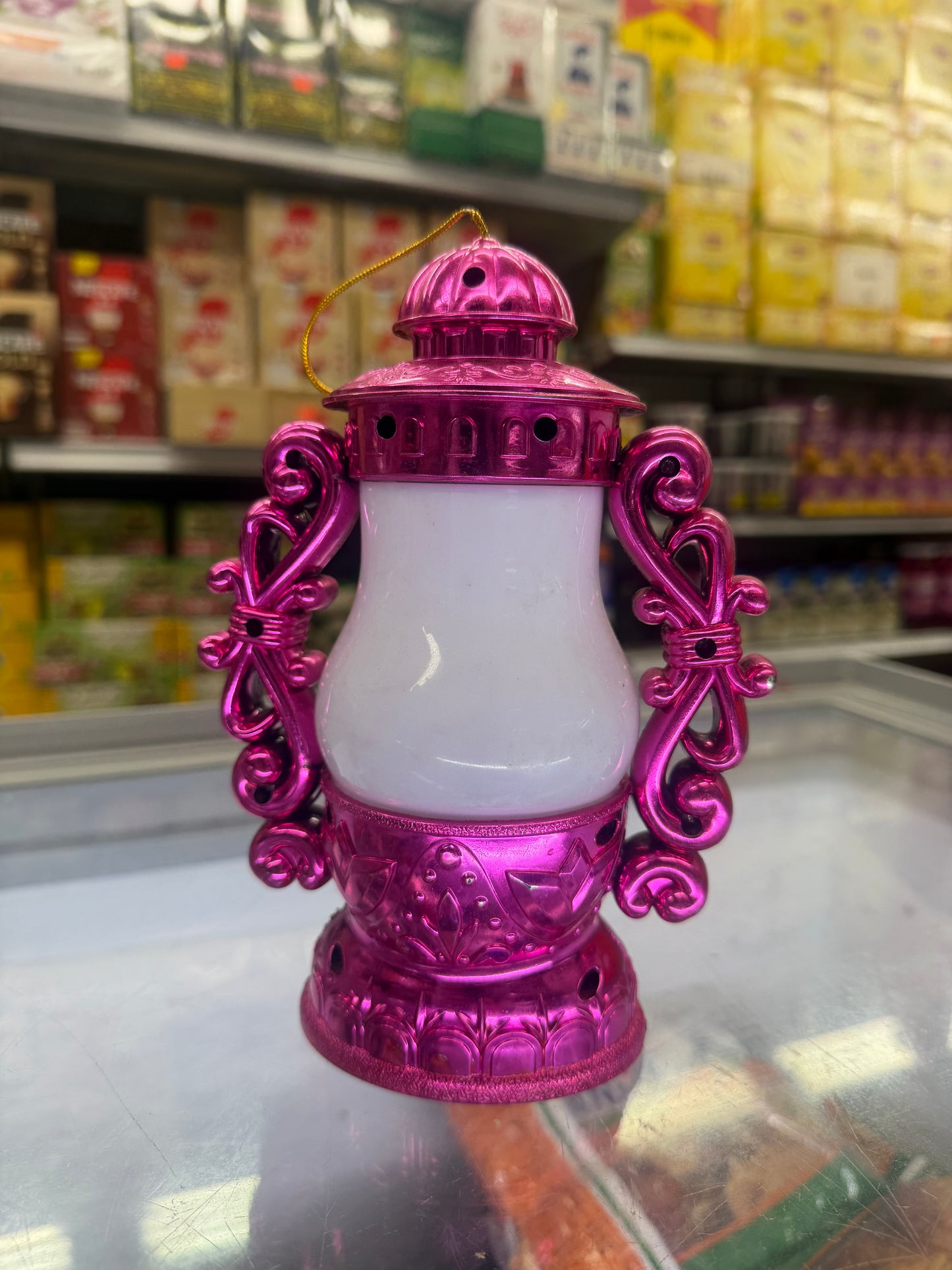 Pink/Gold Singing Ramadan Kids Fanous with Projector