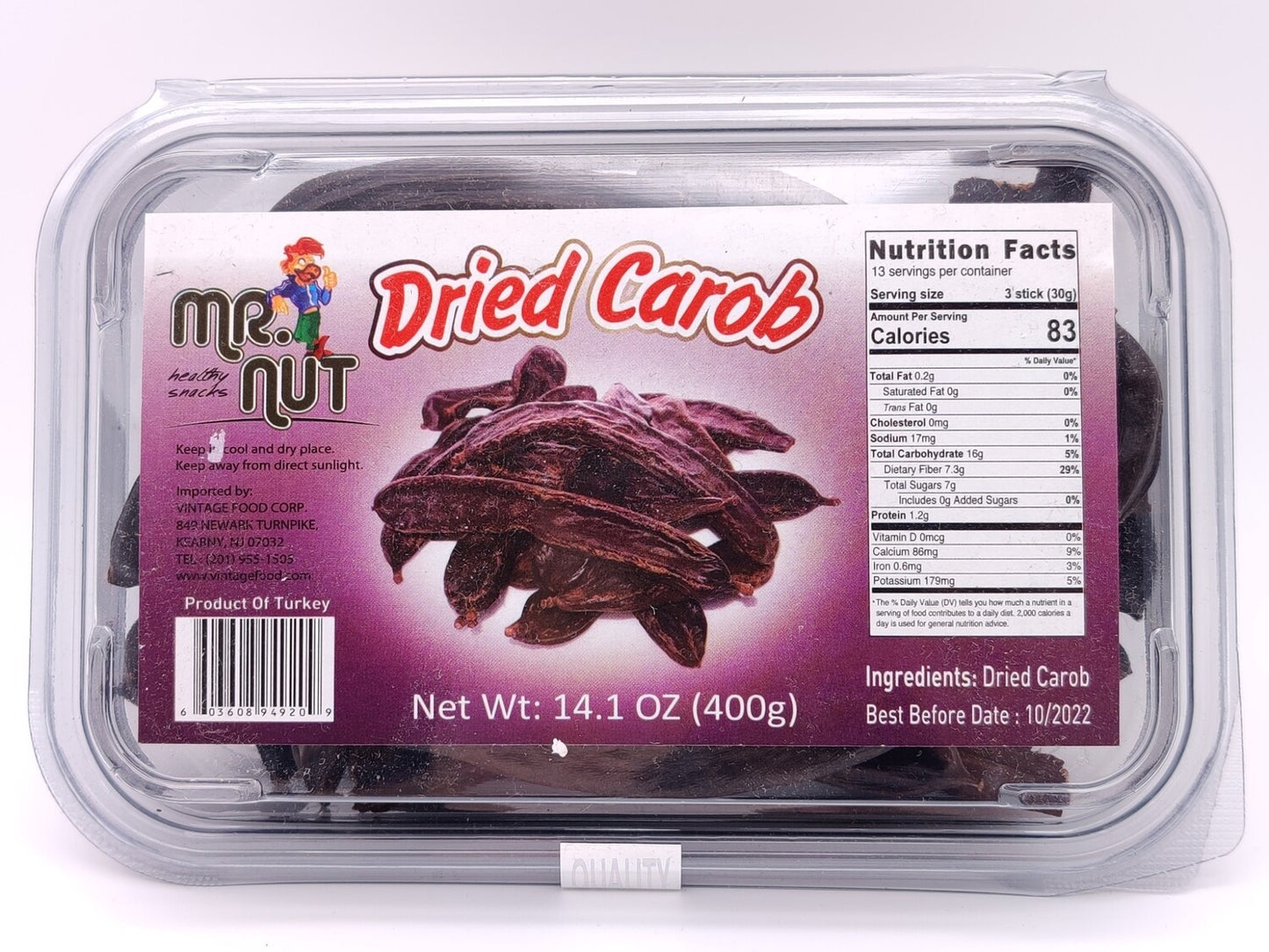 Mr. Nut Dried Carob 400g