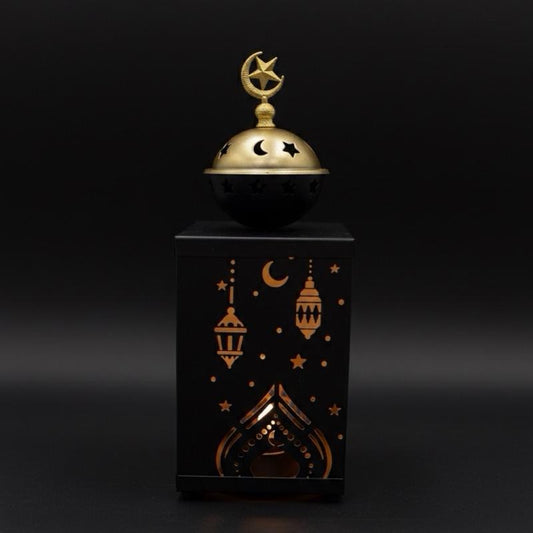 Ramadan incense burner with light