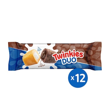 Twinkies Cream and Chocolate Duo/ strawberry and Cream X 12