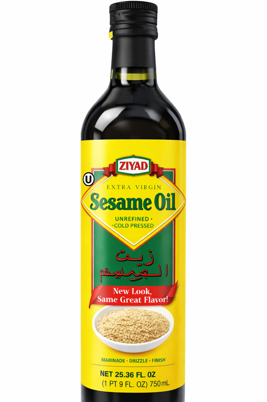 Sesame Oil, Cold Pressed - Unrefined (Ziyad) 750ml (25.36 oz)