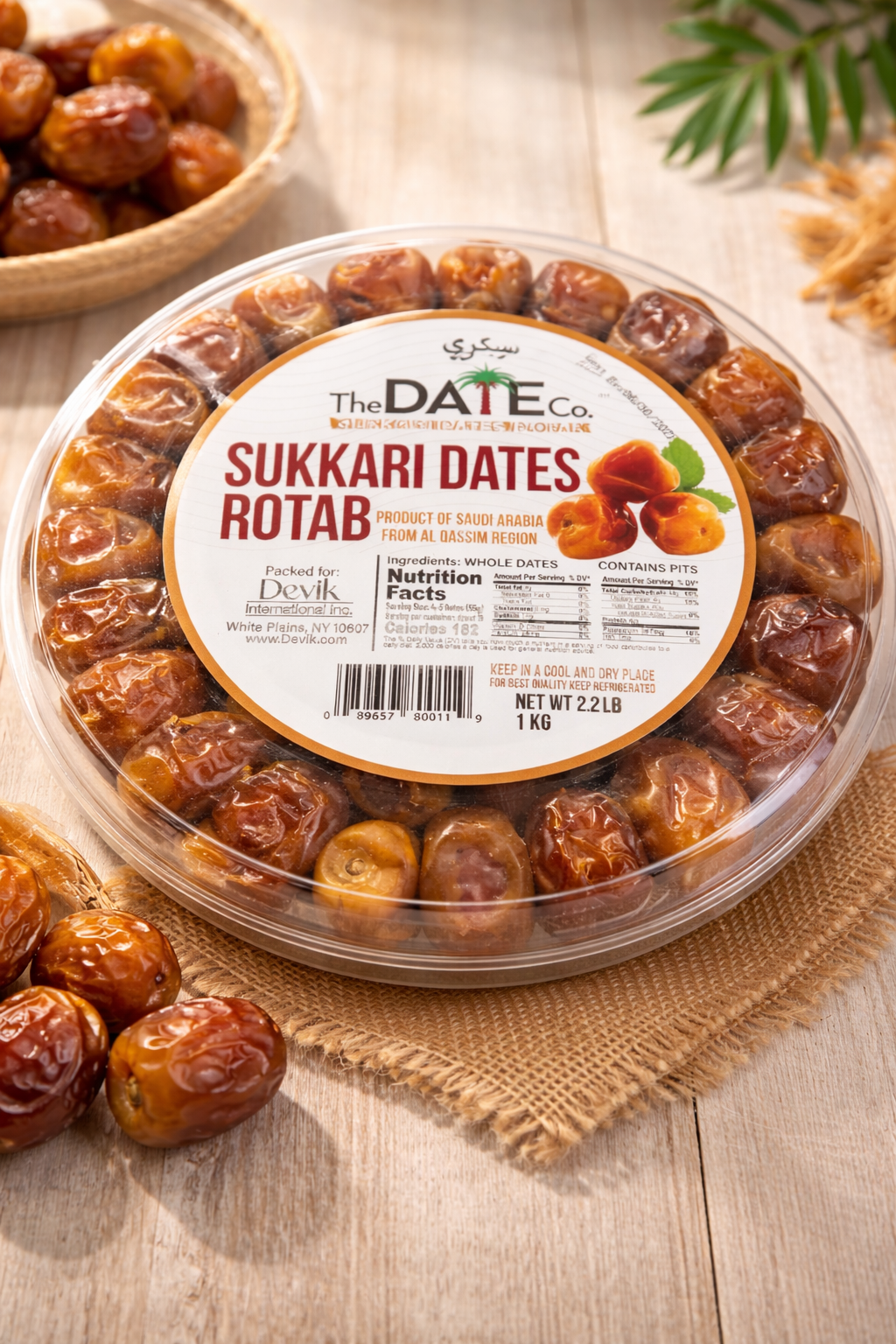 Sukkari Dates Rotab 100% Organic Food