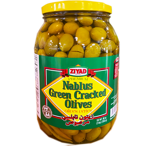 Ziyad Cracked Green Olives 1361g (Ziyad)