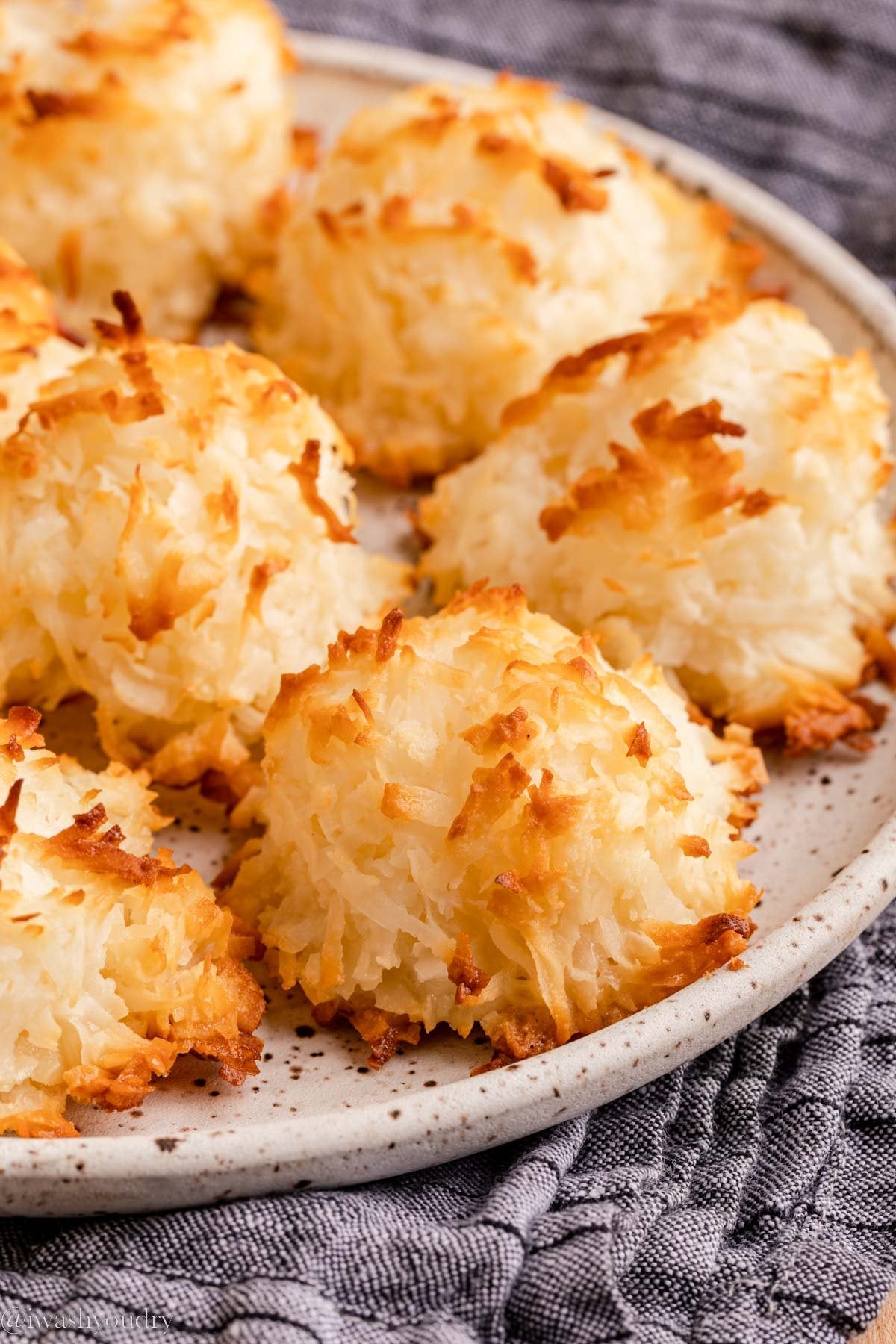 Coconut Macaroons plate