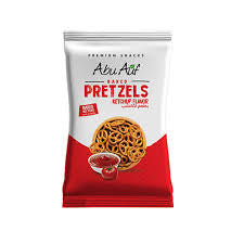 Abu Auf Pretzels ketchup