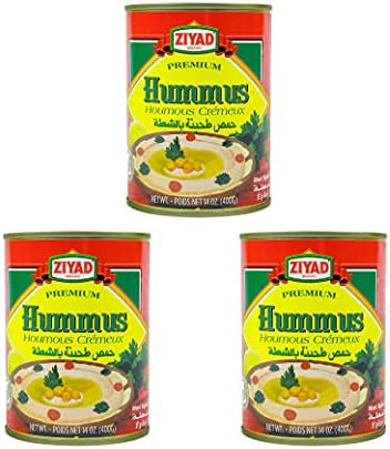 Ziyad premium Hummus hot and spicy 3 Pack