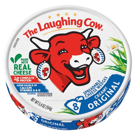 The Laughing Cow Original Creamy Swiss Spreadable Cheese Wedges - 6oz